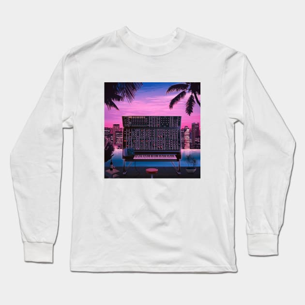 Grand Synth Long Sleeve T-Shirt by Mr.Melville